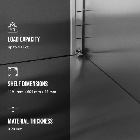 Szafa gastronomiczna z drzwiami suwanymi STAL 120 x 70 x 180 cm