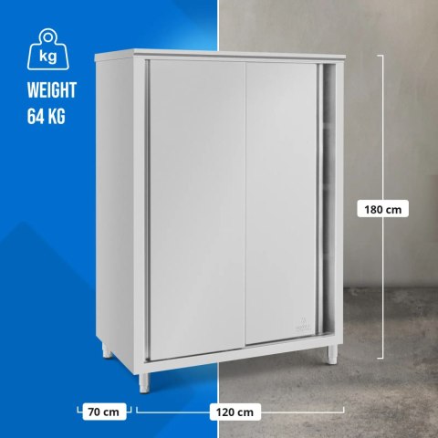 Szafa gastronomiczna z drzwiami suwanymi STAL 120 x 70 x 180 cm