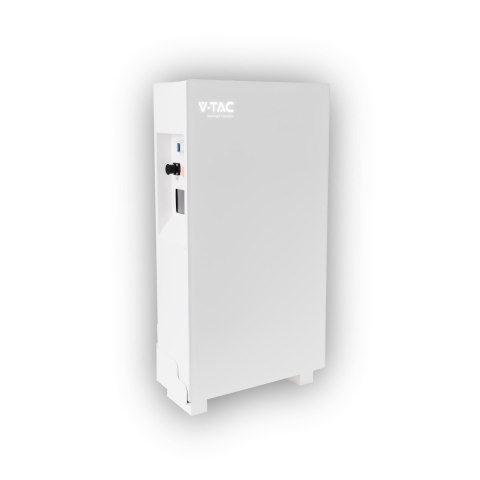 Magazyn Bank Energii V-TAC Biały Szklany Front 16.07kWh 314Ah/51.2V LiFePO4 BMS VT-16076W 10 Lat Gwarancji