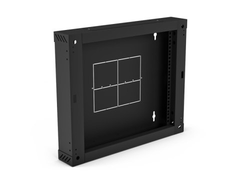 Sekcja tylna 100 mm (zawiasowa / uchylna) do szaf SW-15U-600-450-01-C, kolor czarny ALANTEC