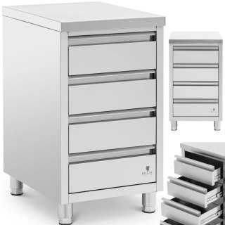 Szafka gastronomiczna wolnostojąca 4 szuflady STAL 50 x 60 x 87 cm