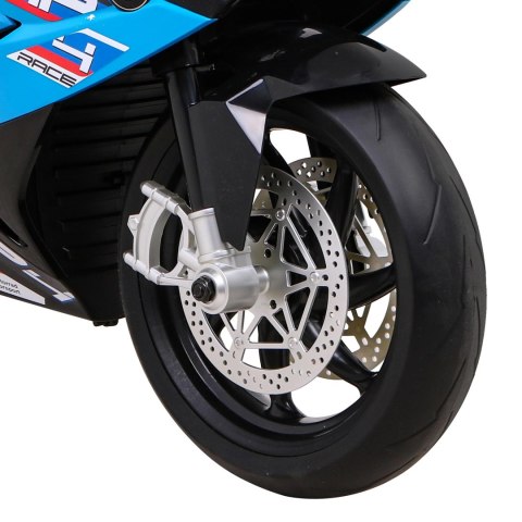 Motor BMW HP4 na akumulator dla dzieci Biały + Pomocnicze kółka + Wolny Start + EVA + MP3 LED