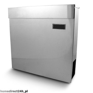 Metalowa Skrzynka na listy pocztowa na prase gazety pocztę Srebrna