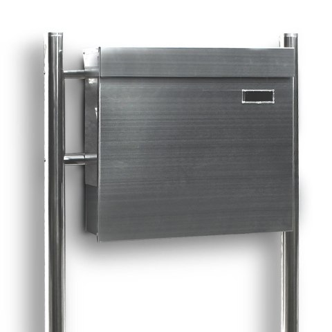 NOWOCZESNA SKRZYNKA POCZTOWA NA LISTY WOLNOSTOJĄCA STAL INOX