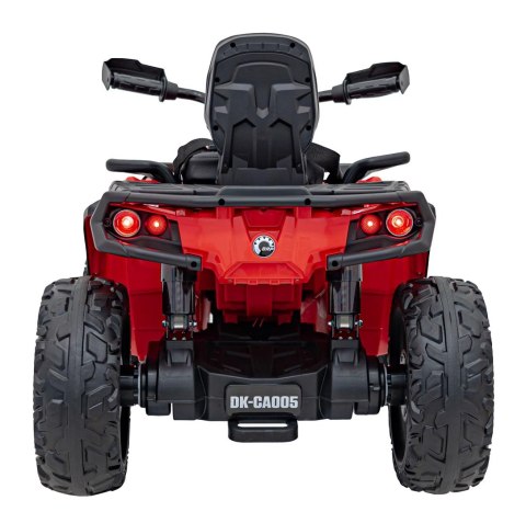Quad Can Am Outlander ATV z Pilotem Czerwony