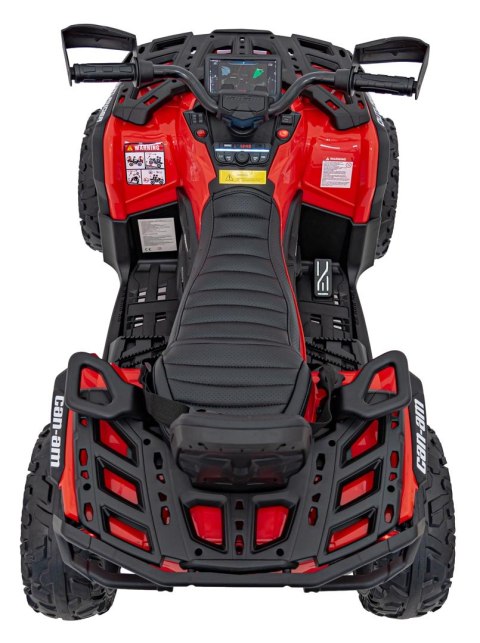 Quad Can Am Outlander ATV z Pilotem Czerwony