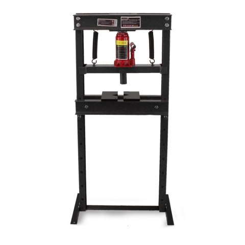 Prasa hydrauliczna warsztatowa nacisk 12 ton czarna łatwy montaż