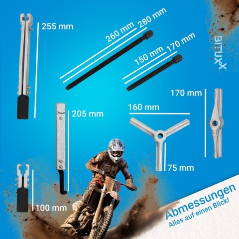 Ściągacz do łożysk ściągacz wewnetrzny 2 i 3 ramienny zestaw 12 elementów Bituxx