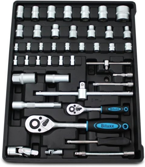 Walizka narzędziowa na kółkach zestaw narzędzi Bituxx 1200 elementów mobilna walizka