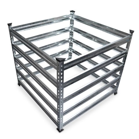 Kompostownik metalowy 90x90 cm - trwały stalowy pojemnik na kompost