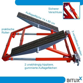 Podnośnik warsztatowy uchylny mobilny samochodowy do 2000kg wahadłowy