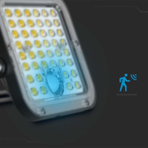 Projektor LED Solarny V-TAC 30W IP65, Pilot Timer, LiFePo 6.4V 6000mA Czarny VT-432 4000K 4800lm 3 Lata Gwarancji