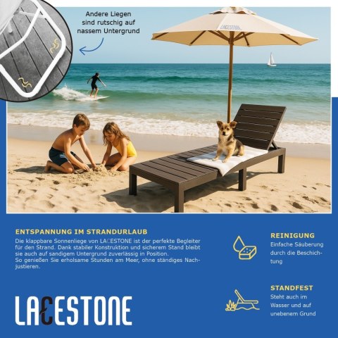 Leżak plażowy składany w walizkę ogrodowy turystyczny na Ogród składany