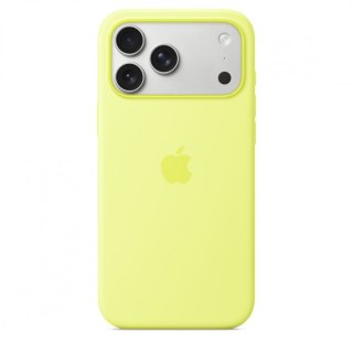 Etui silikonowe z MagSafe do iPhonea 17 Pro Max   neonowy żółty