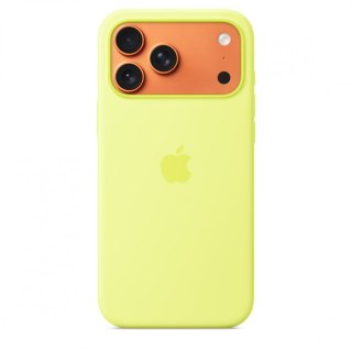 Etui silikonowe z MagSafe do iPhonea 17 Pro Max   neonowy żółty