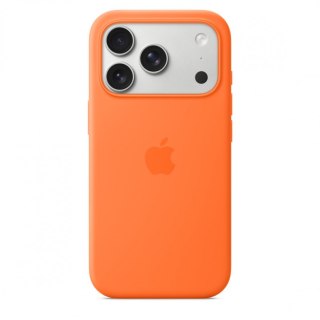 Etui silikonowe z MagSafe do iPhonea 17 Pro   pomarańczowe