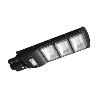 Naświetlacz oprawa uliczna LED solarna V-TAC 12W czarny VT-ST180W 6000K 1200lm 2 lata Gwarancji