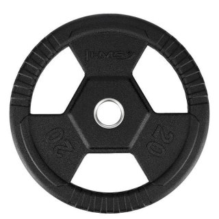 TOH20 CZARNY TALERZ OLIMPIJSKI OGUMOWANY 20 KG HMS