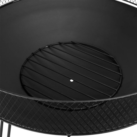 Palenisko ogrodowe metalowe czarne 60 cm