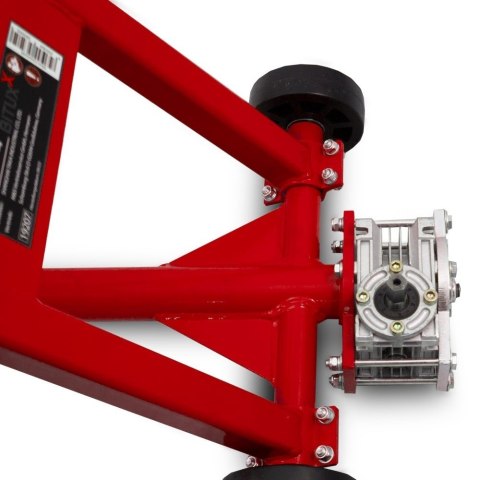 Podnośnik nożycowy BITUXX 2,5T płaska platforma 11-48cm na korbę ręczną CZERWONY