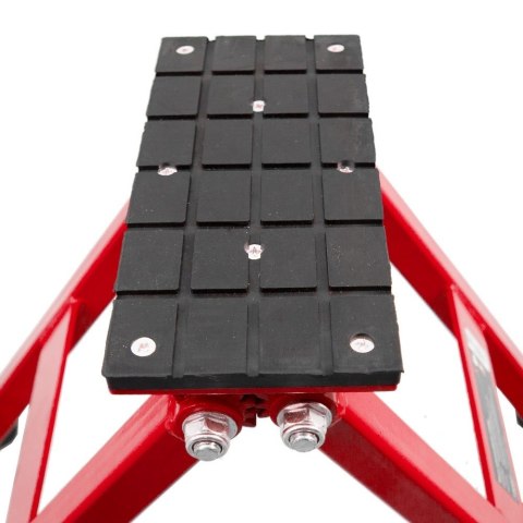 Podnośnik nożycowy BITUXX 2,5T płaska platforma 11-48cm na korbę ręczną CZERWONY