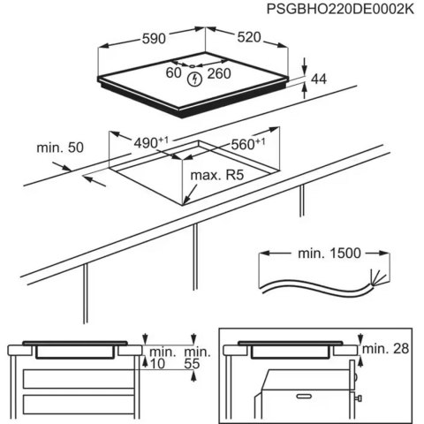 Płyta indukcyjna ELECTROLUX EIT60433CT SaphirMatt