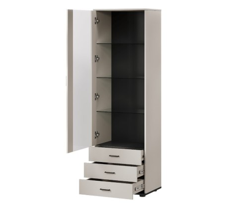 Witryna S1 SOHO 60x41x192 kaszmir+ czarny