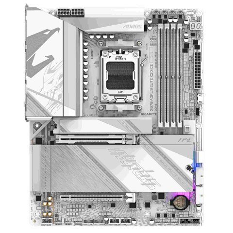 Płyta Gigabyte X870 A ELITE X ICE  AMD X870 DDR5 SATA3 M.2 USB4 PCIe5.0 WiFi BT AM5 ATX