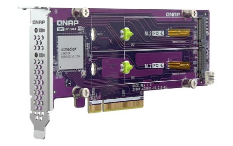 Karta rozszerzeĹ QM2-2P-384A Dual M.2 PCIe SSD