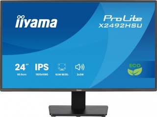 Monitor 24 cale X2492HSU-B1 IPS FHD HDMI DP 120Hz 300cd 4ms USB HUBx2cienkie ramki  1500:1  ErP B