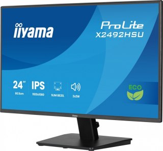Monitor 24 cale X2492HSU-B1 IPS FHD HDMI DP 120Hz 300cd 4ms USB HUBx2cienkie ramki  1500:1  ErP B