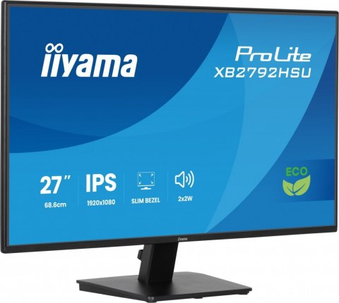 Monitor 27 cali X2792HSU-B1 IPS FHD HDMI DP 120Hz 350cd 4ms  cienkie ramki  1500:1  ErP B  USB HUBx2