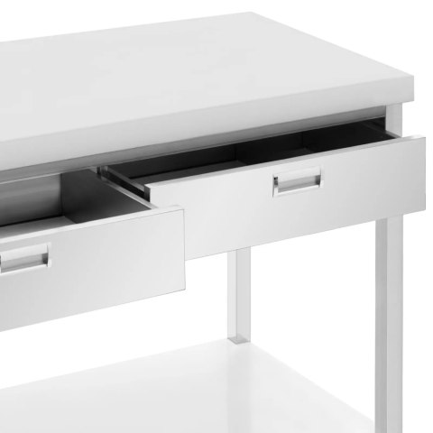 Stół blat roboczy gastronomiczny 3 szuflady półka STAL 200 x 60 cm