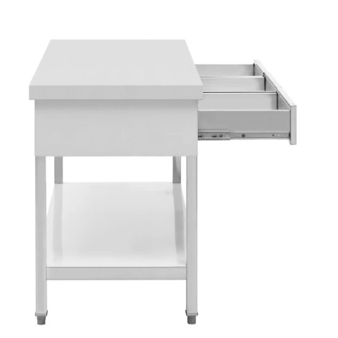 Stół blat roboczy gastronomiczny 3 szuflady półka STAL 200 x 60 cm