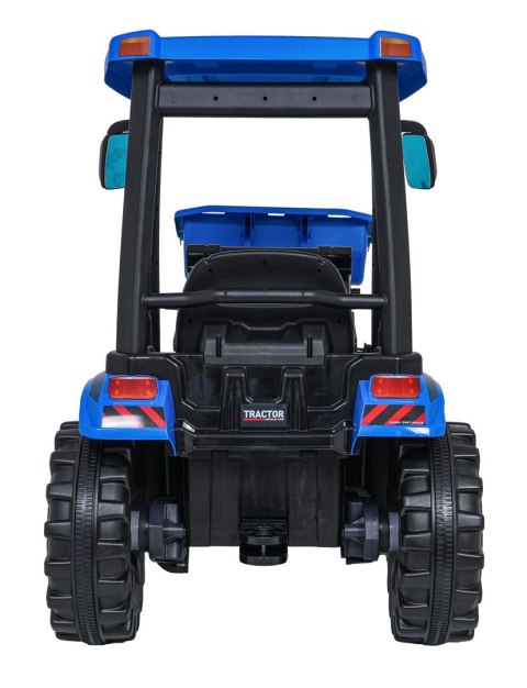 Pojazd MEGA Traktor D68 Z Przyczepką Niebieski