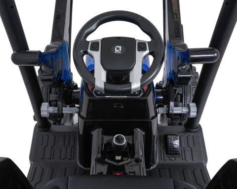 Pojazd MEGA Traktor D68 Z Przyczepką Niebieski