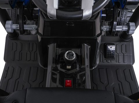 Pojazd MEGA Traktor D68 Z Przyczepką Niebieski