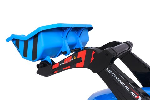 Pojazd MEGA Traktor D68 Z Przyczepką Niebieski