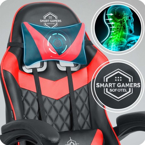 Fotel gamingowy Sofotel Draknor II czarno-czerwony