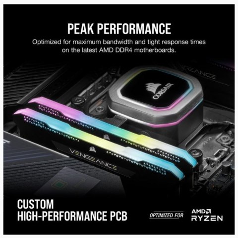 Pamięć DDR4 Vengeance RGB PRO SL 16GB 3200 (2*8GB) czarna C16