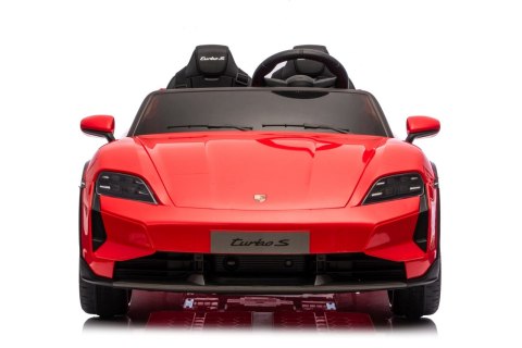 Pojazd Porsche Taycan Turbo S Czerwony