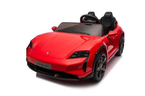 Pojazd Porsche Taycan Turbo S Czerwony