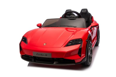 Pojazd Porsche Taycan Turbo S Czerwony