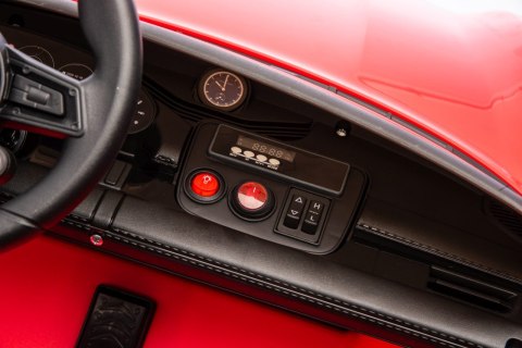 Pojazd Porsche Taycan Turbo S Czerwony