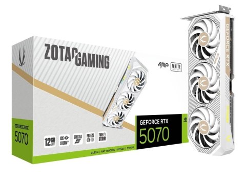 Karta graficzna GeForce RTX 5070 AMP 12GB GDDR7 192bit 3DP/HDMI biała