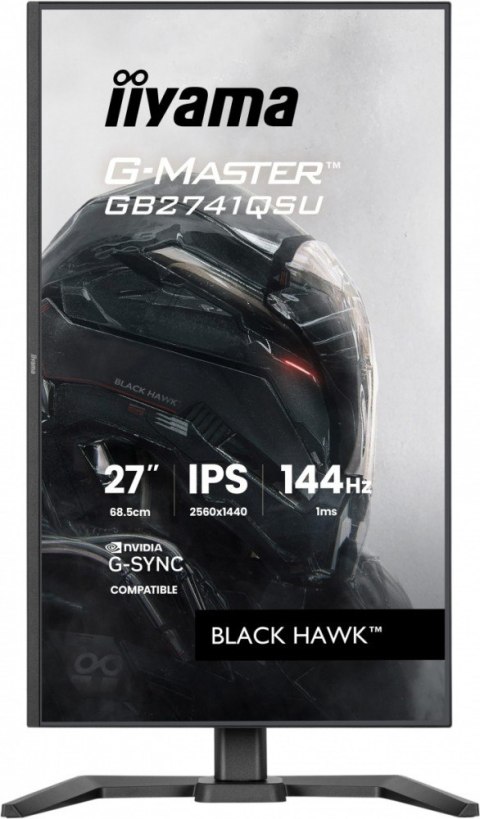 Monitor 27 cali GB2741QSU-B1 IPS,QHD,144Hz,1ms,2xUSB, Adaptive G-SYNC,HDMI,DP,350cd, HAS (150) PIVOT
