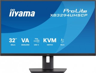 Monitor 31 5 cala XB3294UHSCP-B1.4K VA 2xHDMI DP USB-C dock 95W  PIP RJ45  400cd  2ms  4xUSB  KVM Sync 2x5W  HAS (150) PIVOT 