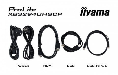 Monitor 31 5 cala XB3294UHSCP-B1.4K VA 2xHDMI DP USB-C dock 95W  PIP RJ45  400cd  2ms  4xUSB  KVM Sync 2x5W  HAS (150) PIVOT 