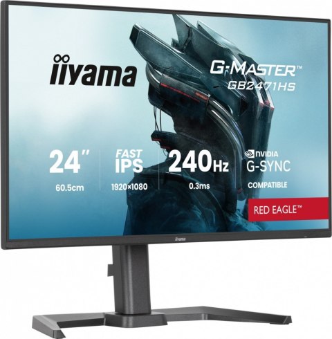 Monitor 23,8 cala GB2471HS-B1 Fast IPS,FHD,240Hz,2xHDMI,DP, 350cd, HAS(150) PIVOT, Adaptive G-SYNC - 1920 x 1080 @48-240Hz Disp