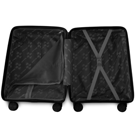 Komplet podróżny 3 walizki XL L M + kosmetyczka twarde TSA 4 kółka lekki